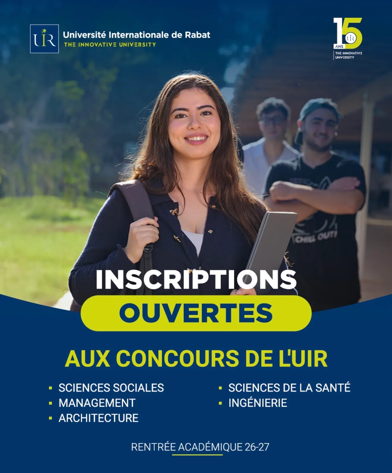UIR entrance registrations open - Campaign creative