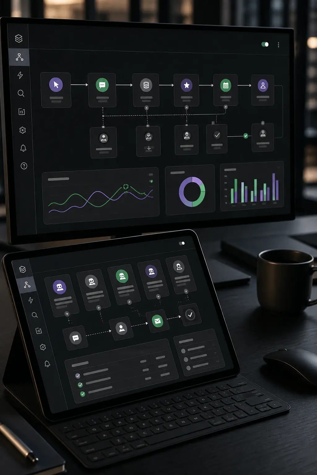 Relier acquisition, CRM, service et reporting